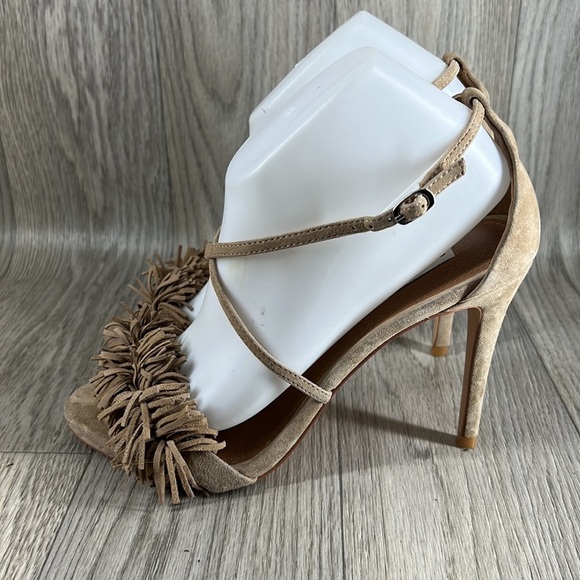 Steve Madden Fiorela Fringed Suede Sandals - Picture 3 of 12